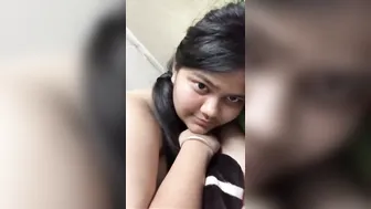 GF Showing Off Her Round Tits In Private Video