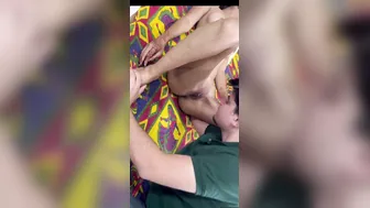 Hot Gf Getting Her Pussy Licked Before Giving Sloppy Blowjob