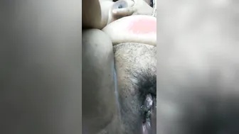Busty Milf Playing With Her Hairy Pussy Fingers Deep Inside