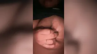 Gf Squeezing Her Huge Milky Tits Making Them Bounce For Me