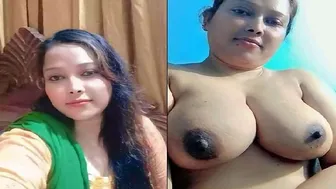Chubby Bhabhi Teasing Herself Licking Her Own Tits At Home