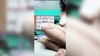 Aunty With Saggy Tits Stripping Naked Teasing Before Sex