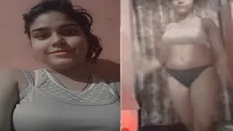 Village Girl Slowly Removing Clothes Teasing On Camera Alone