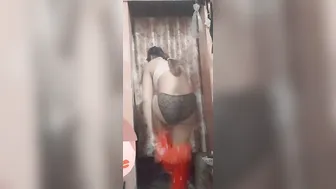 Village Girl Slowly Removing Clothes Teasing On Camera Alone