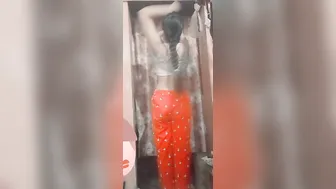 Village Girl Slowly Removing Clothes Teasing On Camera Alone
