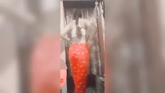 Village Girl Slowly Removing Clothes Teasing On Camera Alone