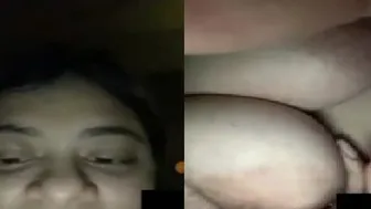 Desi Babe Stripping Naked On Video Chat Showing Off Her Tits