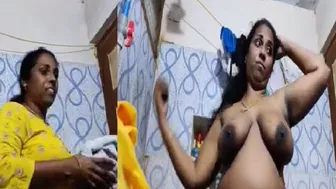 Busty Tamil Aunty Stripping Naked And Showing Off Everything