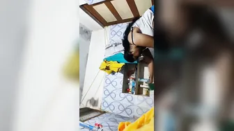 Busty Tamil Aunty Stripping Naked And Showing Off Everything