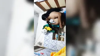 Busty Tamil Aunty Stripping Naked And Showing Off Everything