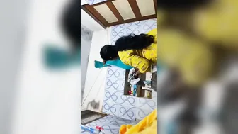 Busty Tamil Aunty Stripping Naked And Showing Off Everything