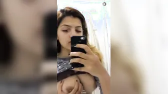 Indian Beauty Sucking Fingers And Showing Off Natural Assets