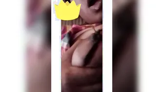 Chubby GF Flaunting Massive Boobs On Video Call Show