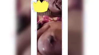 Chubby GF Flaunting Massive Boobs On Video Call Show
