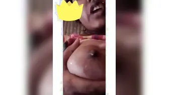 Chubby GF Flaunting Massive Boobs On Video Call Show