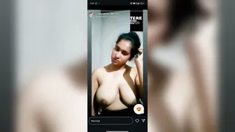 Bengali Babe Showing Off Her Perky Tits During Live Stream
