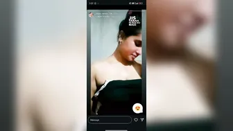 Bengali Babe Showing Off Her Perky Tits During Live Stream