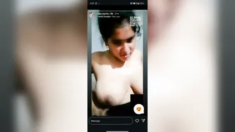 Bengali Babe Showing Off Her Perky Tits During Live Stream