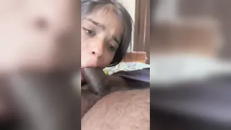 My GF Sucking Him Off While Showing Her Huge Bouncing Tits