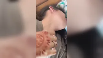 My GF Sucking Him Off While Showing Her Huge Bouncing Tits