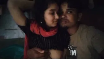 GF Getting Her Tits Pressed During Makeout Session