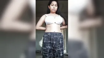 Village GF Stripping Naked Caught On Camera Private