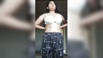 Village GF Stripping Naked Caught On Camera Private