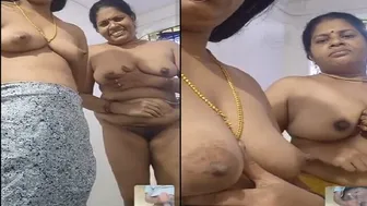 Horny Lesbian Aunties Getting Wild Together On Video Call