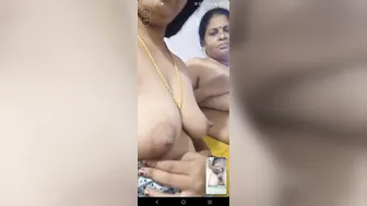 Horny Lesbian Aunties Getting Wild Together On Video Call
