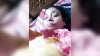 Horny Housewife Flashing Her Massive Boobs On Webcam Alone