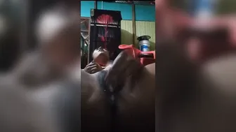 Horny Bengali Babe Fucking Her Tight Ass With Big Dildo Alone