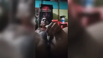 Horny Bengali Babe Fucking Her Tight Ass With Big Dildo Alone
