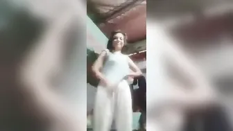 Tall GF Showing Off Her Tits Begging For His Cock Now