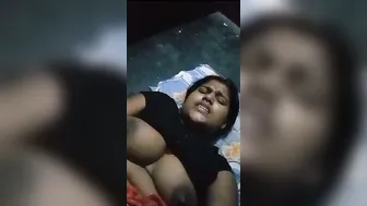 Married Bhabhi Touching Herself And Playing With Her Big Melons