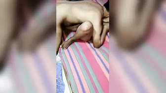 Hotel Threesome With Young Girl Getting Fucked By Two Strangers
