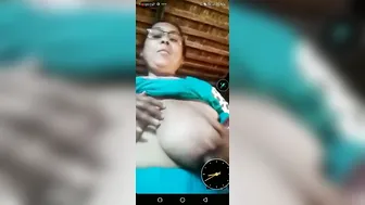 Desi Aunty Flashing Massive Tits Chatting Dirty On Video Call