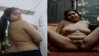 Village GF Posing Fully Naked For Her Man Private Shoot