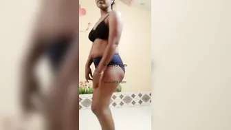 Shy Village Girl Stripping Nighty Revealing Everything To Him