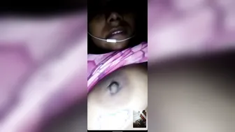Horny GF Stripping Live On Video Call Showing Assets