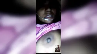 Horny GF Stripping Live On Video Call Showing Assets