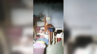 Village Wife Changing Clothes Showing Body Before Her Husband