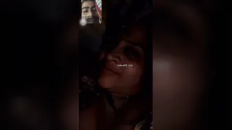 Indian Aunty Flashing Her Massive Boobs To Her Lover Online
