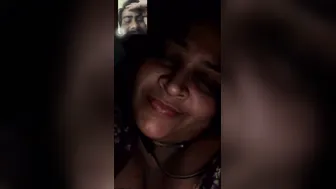 Indian Aunty Flashing Her Massive Boobs To Her Lover Online