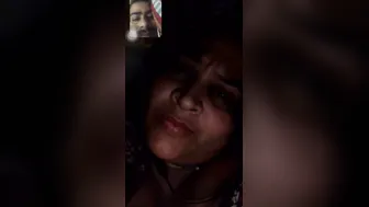 Indian Aunty Flashing Her Massive Boobs To Her Lover Online