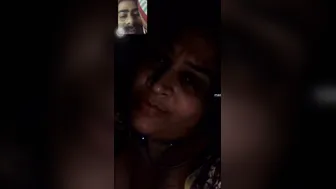 Indian Aunty Flashing Her Massive Boobs To Her Lover Online