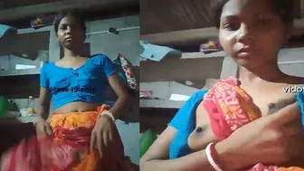 Desi Wife Lifting Saree Showing Naked Body Ready To Get Fucked