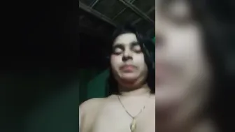 Village Aunty Exposing Her Big Melons And Wet Pussy For Me