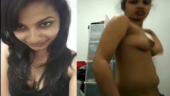 Slim Gf Showing Off Her Hairy Pussy In Leaked Nude Video