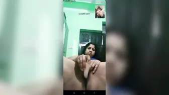 Horny Aunty Masturbating For Me During Our Video Chat Session