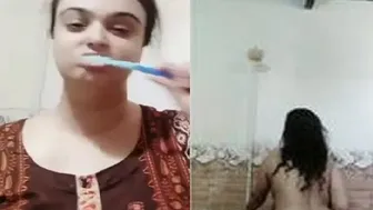 Morning Bath Caught On Camera Bhabhi Soaping Her Naked Body